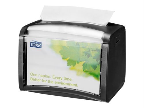 Tork Xpressnap - Distributeur de serviettes - Taille 20.1 x 15 cm - hauteur 15.5 cm - noir
