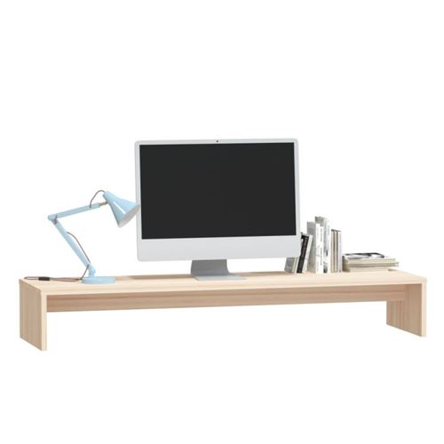 Support de moniteur unique en bois avec tiroirs | Support pour iMac | Étagère en bois | Support pour ordinateur portable | Cadeau parfait - France