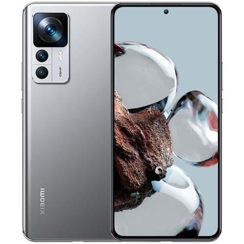 Smartphone Xiaomi 12T MZB0CBKEU 6.6 AMOLED MediaTek Dimensity 8100-Ultra 8Go 256Go Android 12 Argent