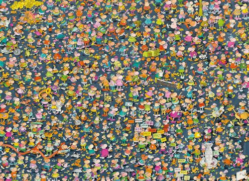 Puzzle adulte impossible mordillo - 1000 pieces - clementoni collection bande dessinee