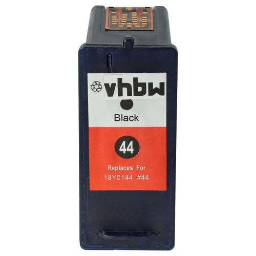 vhbw Cartouche d'encre noir compatible avec Lexmark X7675, X9350, X9575, Z1520 imprimante (rechargeable, 18 ml)