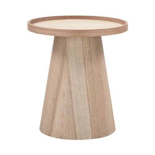Maison Et Styles Table D'appoint Ronde 45X45x50 Cm Décor Naturel - Image 3