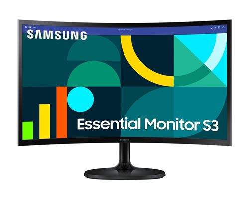Samsung S24D362GAU - S36GD Series - écran LED - incurvé - 24" - 1920 x 1080 Full HD (1080p) @ 100 Hz - VA - 250 cd/m² - 3000:1 - 4 ms - HDMI, VGA - noir