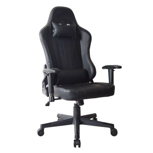 Chaise de bureau chaise gaming Thomas - chaise style gaming racing - ergonomique - design noir