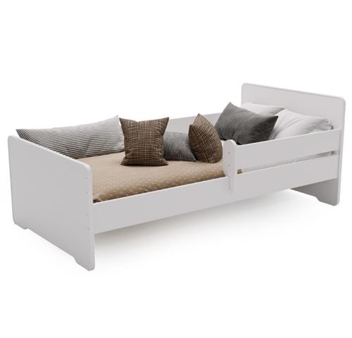 Non Communiqué Marron Lit Enfant Max Blanc 160X80
