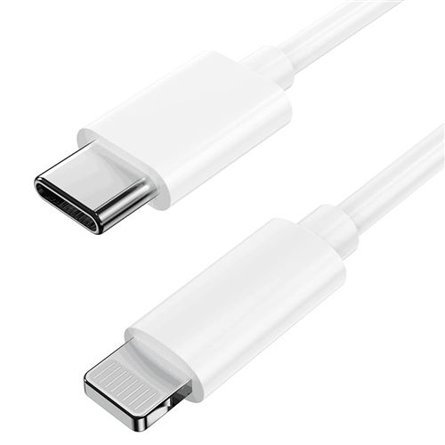 Câble iPad iPhone lightning vers USB Type C chargeur rapide 30W 3A charge et synchronisation ultra rapide, long. 2m ®Airel