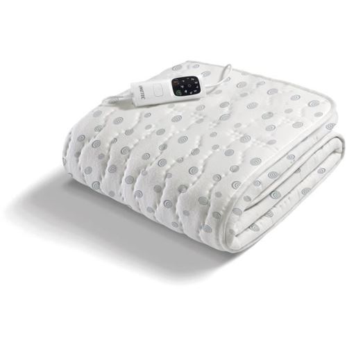 Surmatelas Chauffant - Imetec - 1 Place Adapto, 150X80Cm - 6 Températures - 100% Coton Chauffage Rapide - Température Constante