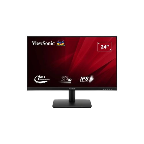 ViewSonic VA240-H-2 - Écran LED - 24" (23.8" visualisable) - 1920 x 1080 Full HD (1080p) @ 75 Hz - IPS - 250 cd/m² - 1000:1 - 1 ms - HDMI, VGA