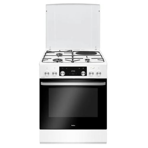 Cuisinière Mixte Amica 77L 4 Feux Blanc - Acm7035Rb