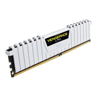 CORSAIR Vengeance LPX - DDR4 - kit - 16 Go: 2 x 8 Go - DIMM 288 broches - 3200 MHz / PC4-25600 - CL16 - 1.35 V - mémoire sans tampon - non ECC - blanc - 1