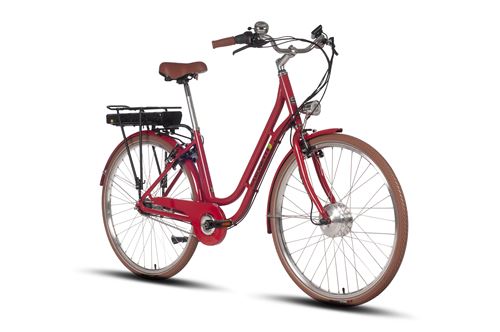 Velo Ville Saxonette Classic Plus 2.0 28 70km 396Wh 7 vitesses Nexus Rouge Velo electrique Achat prix fnac