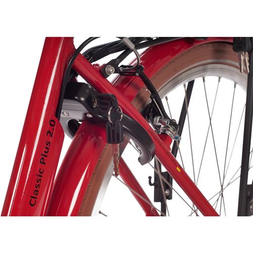 Velo Ville Saxonette Classic Plus 2.0 28 70km 396Wh 7 vitesses Nexus Rouge Velo electrique Achat prix fnac