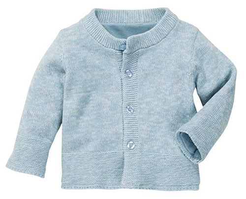 Schnizler gilet tricoté en coton Cardiganjunior bleu clair