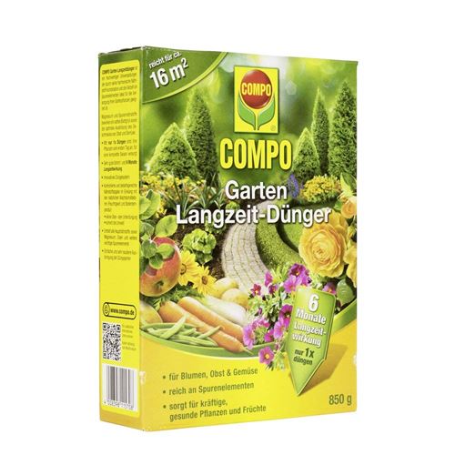 Compo Engrais longue durée de la marque Qualité supérieure - Pour toutes les fleurs, fruits et légumes de jardin 850 g