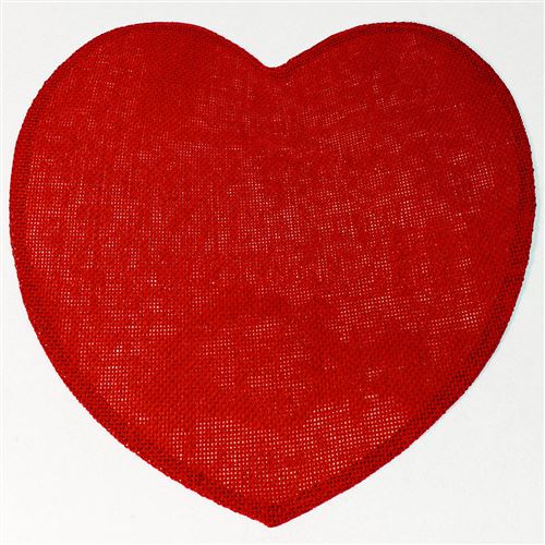 Set de table (0) 38 cm fibre papier coeur Rouge