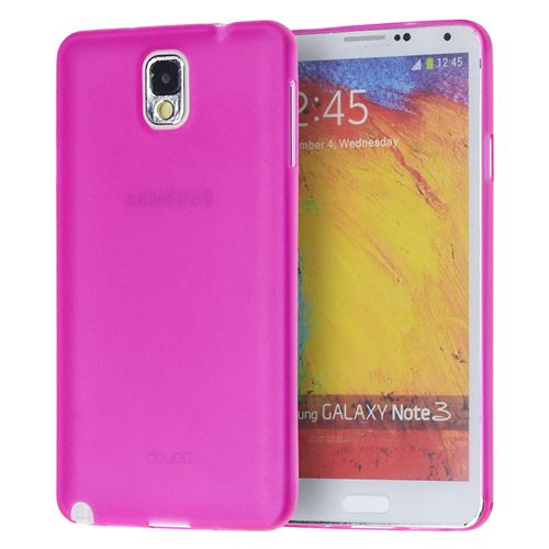 doupi UltraSlim Coque pour Samsung Galaxy Note 3, fin mat ultra mince et ultra léger Bumper Cover Housse de Protection, rose