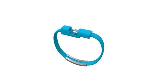 Cable Bracelet Micro Usb Pour Honor 6x Android Chrome Chargeur Usb 25cm Connecteur (bleu)