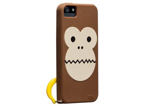 Case-Mate Creatures Bubbles - Beschermhoes voor mobiele telefoon - silicone - bruin - voor Apple iPhone 5, 5s