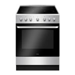 Amica ACV6003S - Cuisinière - pose libre - largeur : 60 cm - profondeur : 60 cm - hauteur : 85 cm - avec système auto-nettoyant - argent