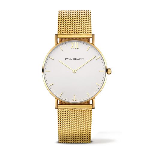 Paul Hewitt Sailor Line Gold/White Sand Metal montre PH-SA-G-ST-W-4M