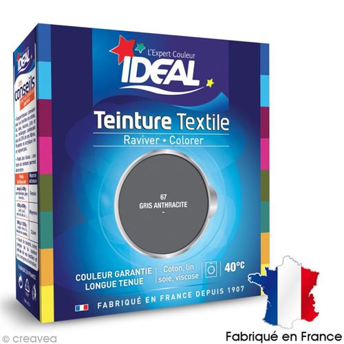 Teinture Tissu Idéal liquide gris 67 maxi