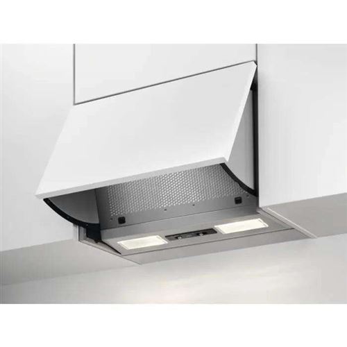 Aeg Deb1621S - Hotte - Intégré - Largeur : 59.9 Cm - Profondeur : 27 Cm - Extraction et Recirculation (avec Kit De Recirculation Supplémentaire) - Gris