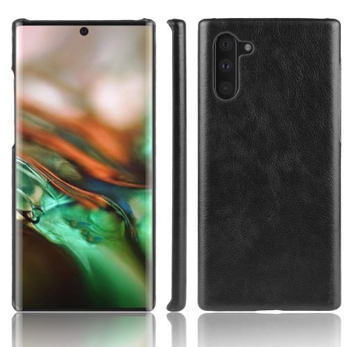 Coque en TPU + PU litchi noir pour votre Samsung Galaxy Note 10
