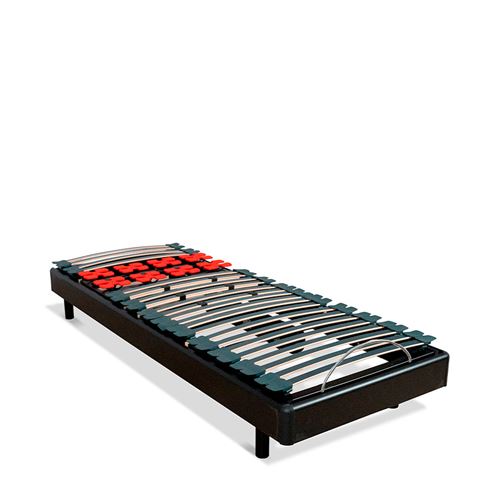 BELLECOUR Sommier &eacute;lectrique BODYSOFT 80x200 cm Lattes & Plots