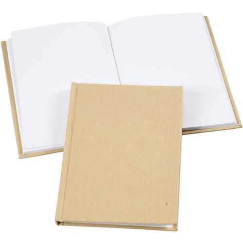 Creotime carnet A6 marron/blanc