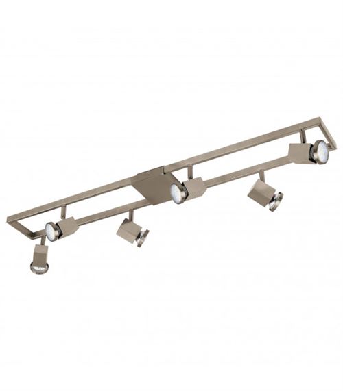 Plafonnier zeraco 6x5w nickel mat - eglo lighting - 93679
