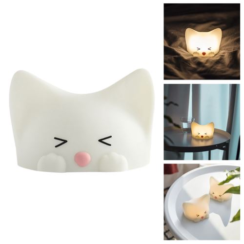 De nouveaux beau chat Veilleuse LED silicone Enfants Chambre Sleeping Night Light Lamp wedazano325