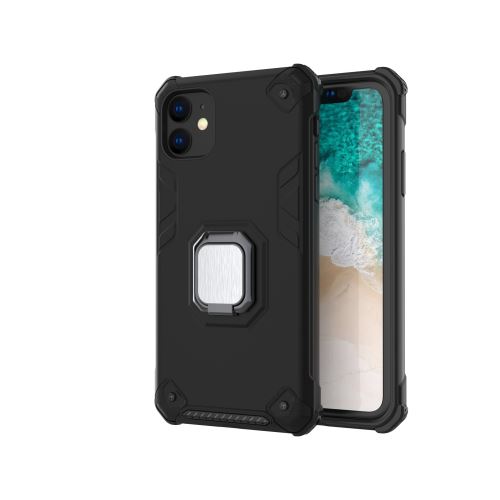 Coque TPU antichoc avec support magnétique pour Apple iPhone 11 6.1 - Noir