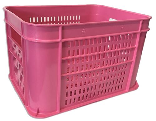 Lynx caisse à vélos 30 litres plastique rose