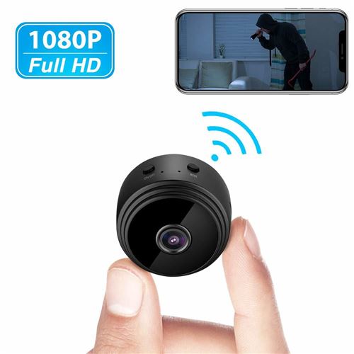 Generic - Mini Caméra Surveillance De Sécurité Sans Fil 1080P Hd Ir Vision  Nocturne Wi-Fi - Caméra de surveillance connectée - Rue du Commerce