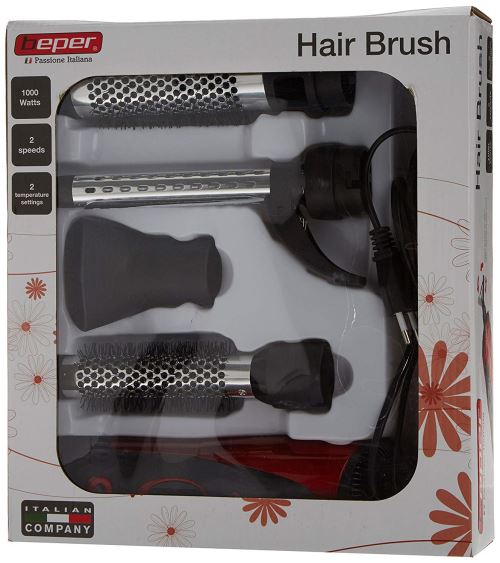 Beper 40,989-Brosse Soufflante avec Accessoires à Cheveux