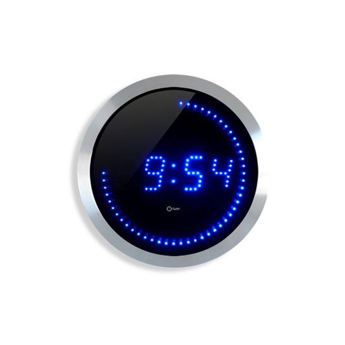 Horloge Blauwe LED-Ø30 cm