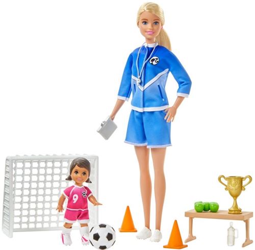 Barbie poupée You can be anythingadolescente : entraîneur de football 30 cm