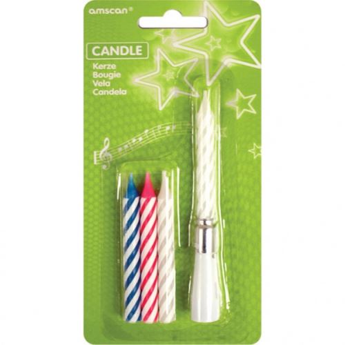 Amscan bougies dSpiral'anniversaire avec musique 12 cm 5 pièces