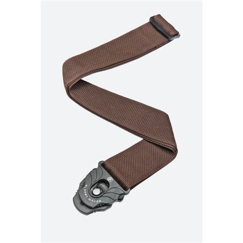 Planet Waves PWSPL209 - Sangle de guitare Planet Lock, coloris marron