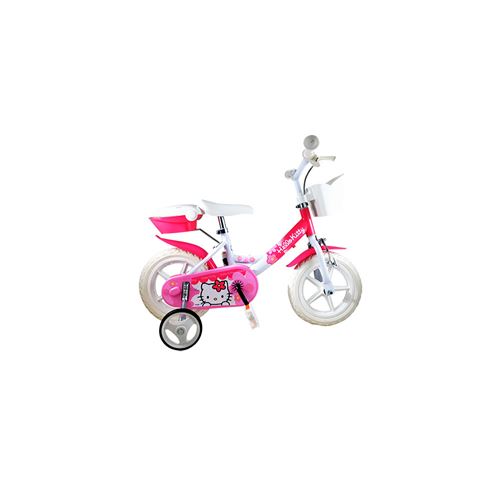 Velo enfant 12 fillette hello kitty rose (pneu plein)
