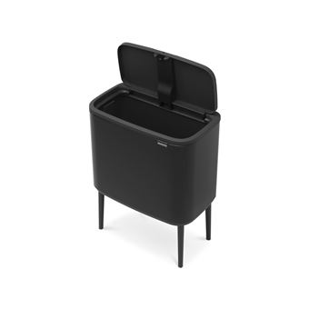 Touch Bin sur pied 36 l noir mat Code R - Brabantia - Noir - Plastique