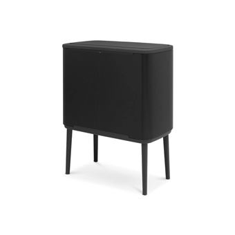 Touch Bin sur pied 36 l noir mat Code R - Brabantia - Noir - Plastique