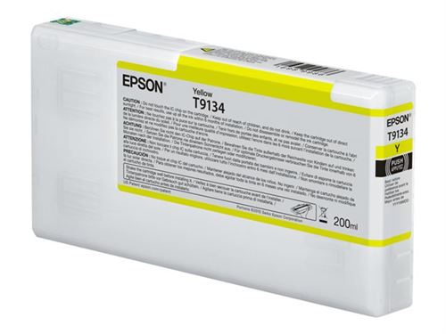 Epson T9134 - 200 ml - geel - origineel - inktcartridge - voor SureColor P5000, SC-P5000, SC-P5000 STD Spectro, SC-P5000 Violet, SC-P5000 Violet Spectro