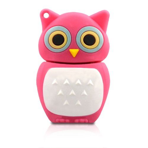818-TEch No16500020032 Hi-Speed 2.0 clé USB 32Go hibou oiseau eagle owl 3D rose