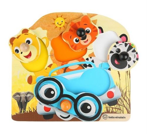 Hape puzzle formes en bois Friendly Safari 5-pièces