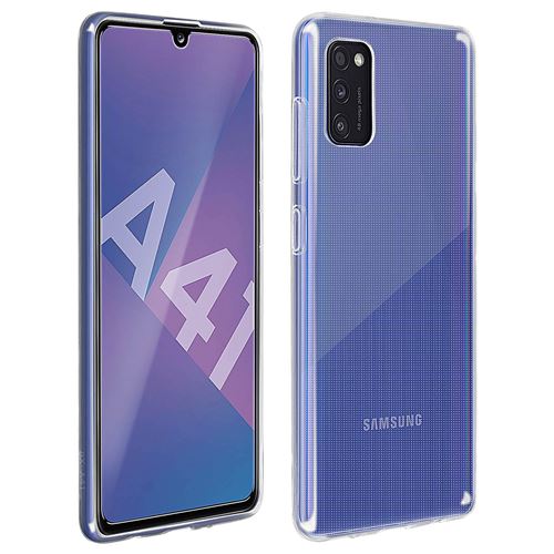 Coque Pour Galaxy A41 Rigide + Film Écran Verre Trempé 9H 4smarts Transparent