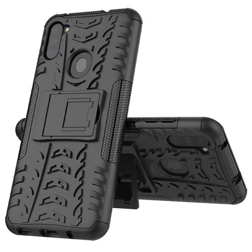 Coque Pour Samsung Galaxy M11 Anti Choc Noir Support hfs-house®