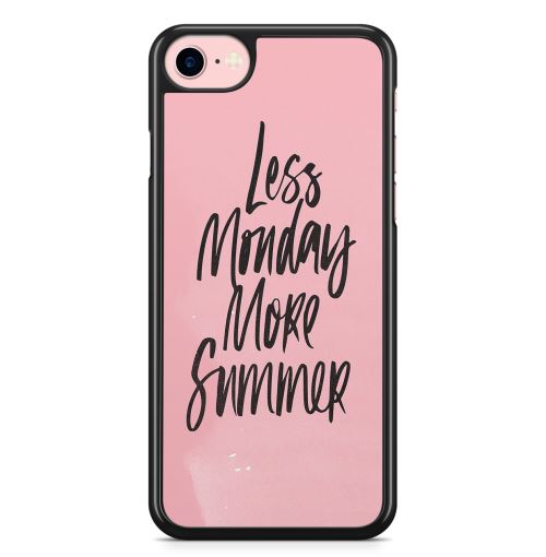 Coque Fifrelin pour iPhone 5C Less Monday more summer light pink citation