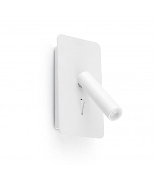 Faro - Applique tête de lit LED Suau - H17 cm - Blanc mat
