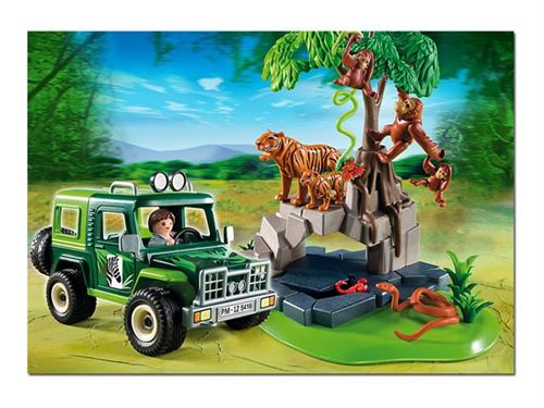 PLAYJOCS Véhicule Safari GT-0764 – Métal Et Plastique – Portes Avant Ouvrantes – Modèle 15 Cm